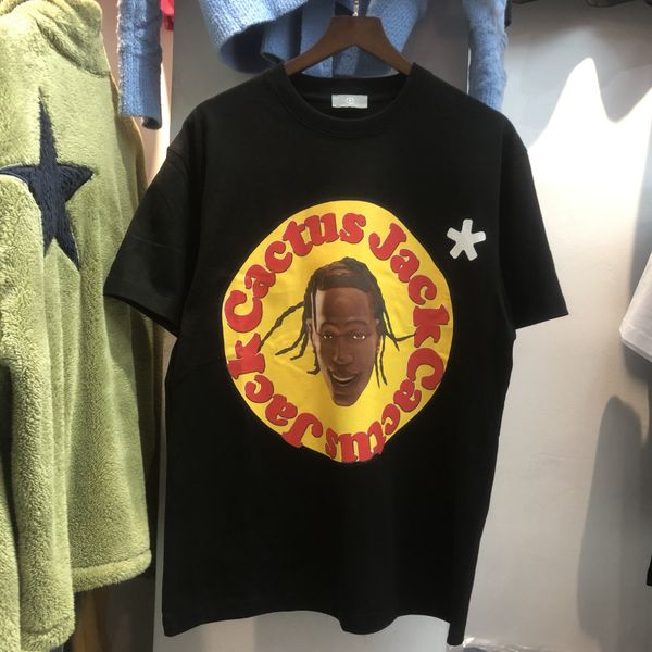

2021 new 2021ss cactus jack travis scott tee classic t-shirt women vintage t-shirts harajuku shirt men clothing l3r6, White;black
