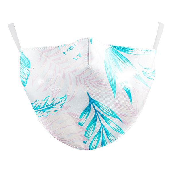 

high-quality masks 2021 new small fresh green leaf petal theme pattern can insert filter cotton mask