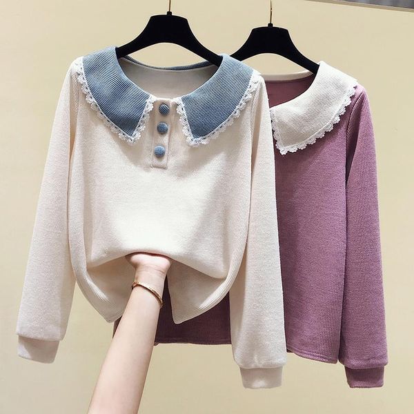 

women's hoodies & sweatshirts fleece loose korean fashion female pulovers sweatshirt kawaii vintage clothes coat 2021 winter harajuku b, Black