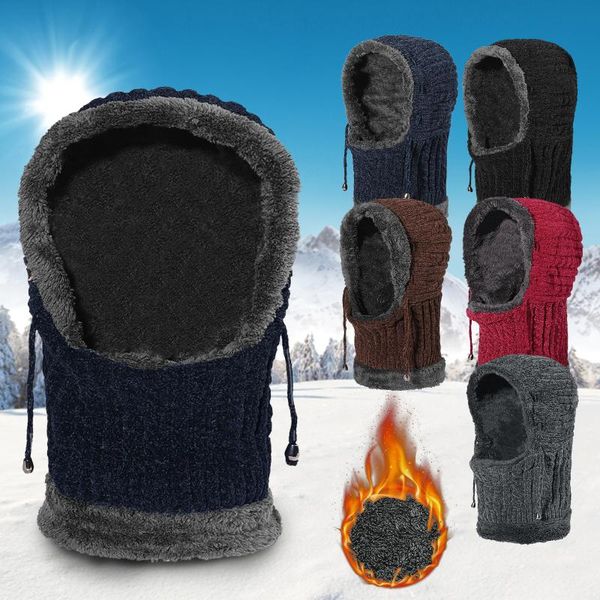 

berets winter beanies hat men and women knitted warm autumn ear protection thickened adjustable one-piece cap 2021, Blue;gray