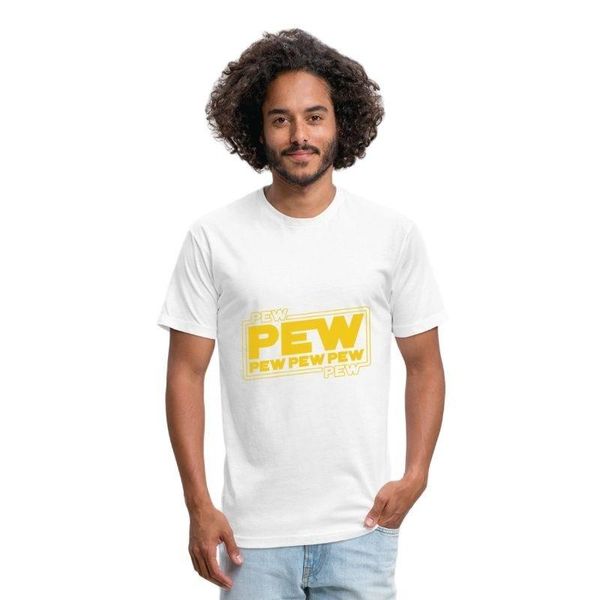 

men's t-shirts lasting charm pew poly cotton t-shirt funny, White;black