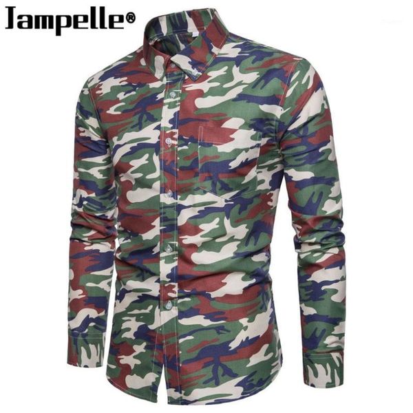 

jampelle 100% cotton camouflage shirt men breathable army combat casual shirts outwear camo clothes casual mens shirts1, White;black