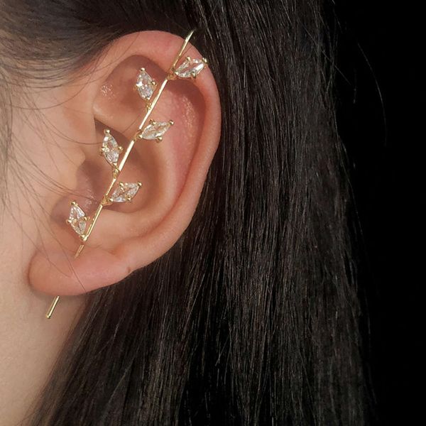 

pierce earrings simple inlaid earbone earhook female earrings
