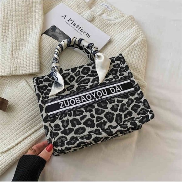 

70% off deals online 2022 spring new women's bag leopard tote bag fashion silk scarf hand single shoulder armpit small square 7a5r