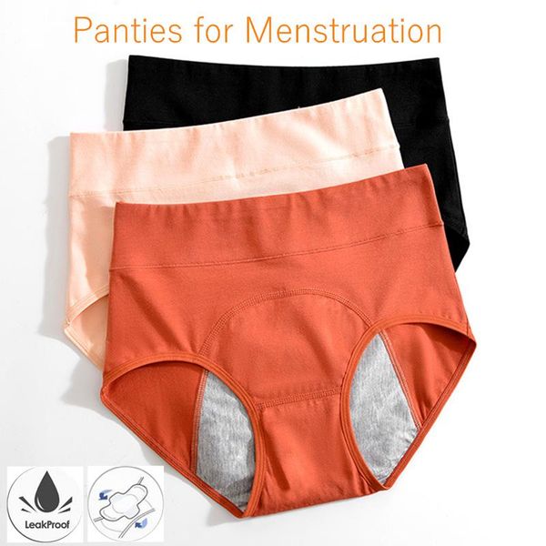 

women's panties for menstruation cotton menstrual highwaist culotte menstruelle bragas menstruales femme culottes menstruelles, Black;pink