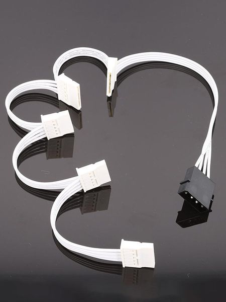 

computer cables & connectors 5pcs molex 4 pin 1 to 5 sata 15 hard drive power supply splitter cable 18awg male female adapter cord