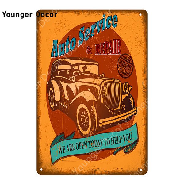 

gramps garage tin signs car repair tyres metal poster wall art decor vintage decorative plate my garage my rules plaque yi-087a