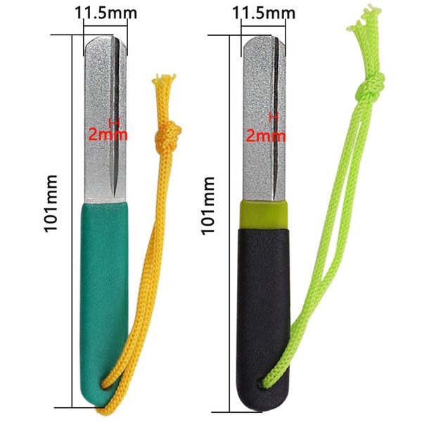 1pc amo da pesca portatile affilatura affilatura diamantata strumento per affilare i ganci accessori per pesci all'aperto