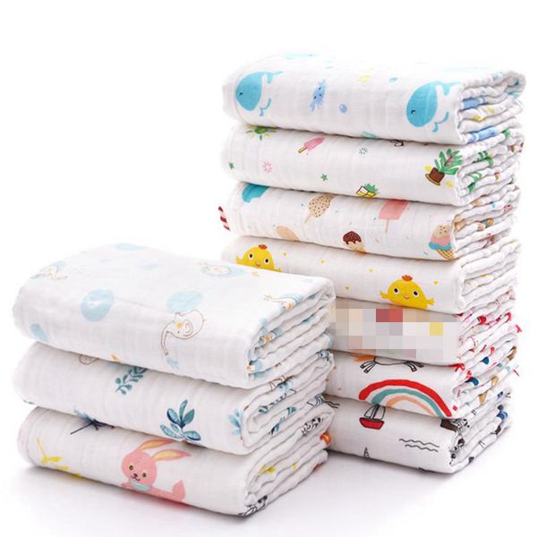 

baby blanket 100% cotton baby swaddle gauze infant kids wrap bath towels soft newborn stroller cover 17 designs dw6434