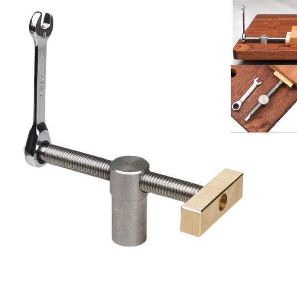 

professional hand tool sets woodworking deskclip fast fixed clamp brass fixture vise for 20mm hole benches joinery carpenter 1pc