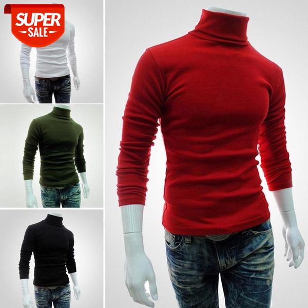 

mens turtleneck sweaters and pullovers men autumn solid color long sleeve knitted slim bottoming shirt fashion men pullover #iv27, White;black