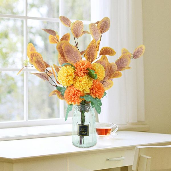 

decorative flowers & wreaths nordic styles artificial bouquet for home wedding decoration party bride fake faux office garden decor