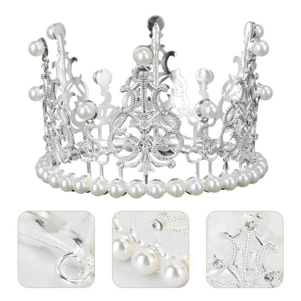 

other festive & party supplies crown cake er decoration with rhinestones and pearls vintage style royal centerpiece headband for wedding