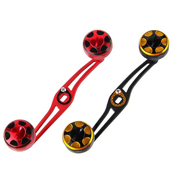 

baitcasting reels fishook length 130mm double fishing reel handle assembly hole size 8x5mm aluminum alloy rocker accessory for