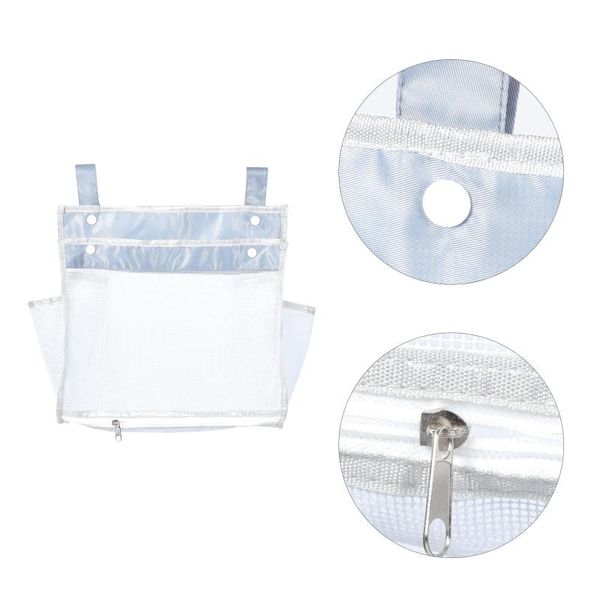 

storage bags 1pc bath supplies hanging bag bathroom nylon mesh