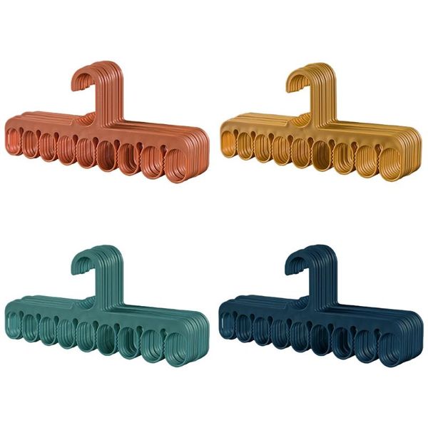 

hangers & racks k3na 10pcs 9 holes clothes hanger organizer space saving multi-function for drying scarf suit pants storage