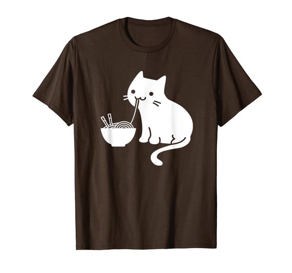 

kawaii vintage style japenese ramen cat shirt, White;black