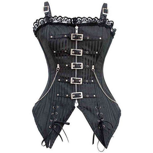 

waist tummy shaper zipper buckle punk gothic court body shaping cloth
