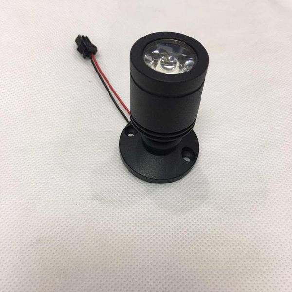 

10pcs/lot led mini cabinet spotlight 3w diameter 25mm dc12v black frame recessed ceiling no flicker spot lights for home