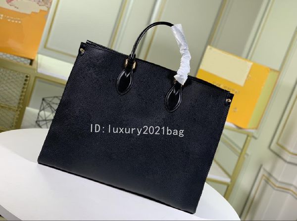 

high-quality bag women leather luxurys designer handbag female fashion messenger onthego handbags purse tote m57641