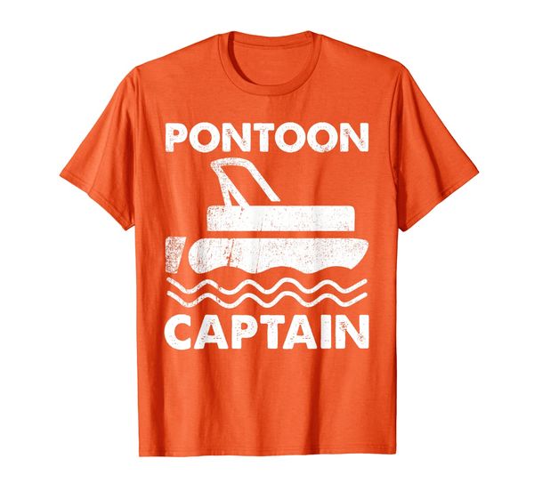 

pontoon captain funny boat gift t-shirt, White;black
