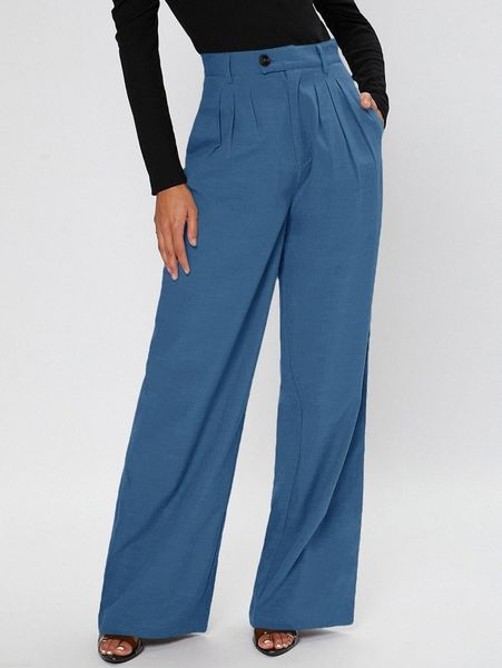 

tall fold pleated wide leg pants g7ue#, Black;white