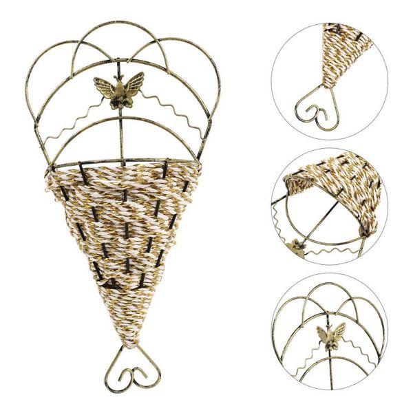 

vases 2pcs decorative home wall hanging flower containers decors