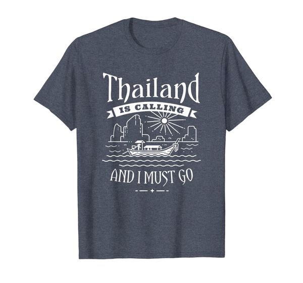 

thailand is calling and i must go - thailand gift t shirt, White;black