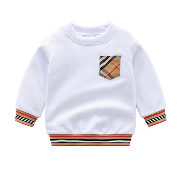 

retail baby boys girls plaid sweaters pullover spring fall kids long sleeve sweatshirts children cotton sweater child sweatshirt290t, Blue