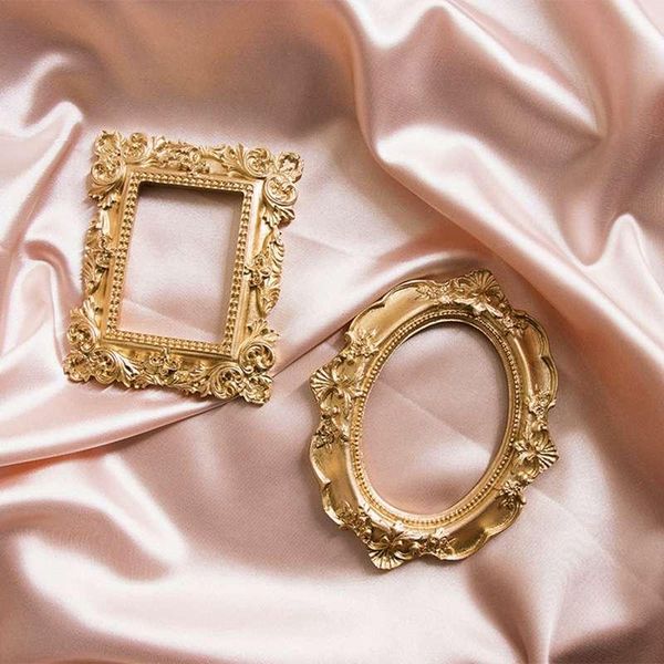 

frames ins golden retro small po frame decoration props ornaments poes supply