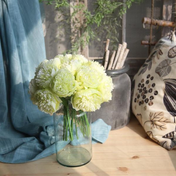

decorative flowers & wreaths wedding decor peony artificial floral bouquet bridal hydrangea for home decoration fake flower