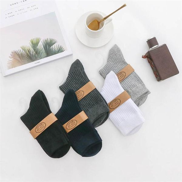 

1 pair of winter casual tubes cats breathing elastic men socks, Black