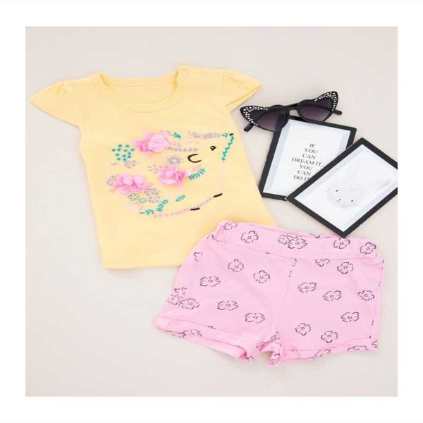 

clothing sets 2 pieces baby girl embroidered figured bottom & set, White