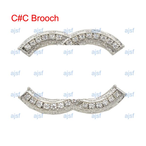 

latest designer brooch luxury diamond women mens brooches paris fashion brand brooch exquisite jewelry gift instock, Gray