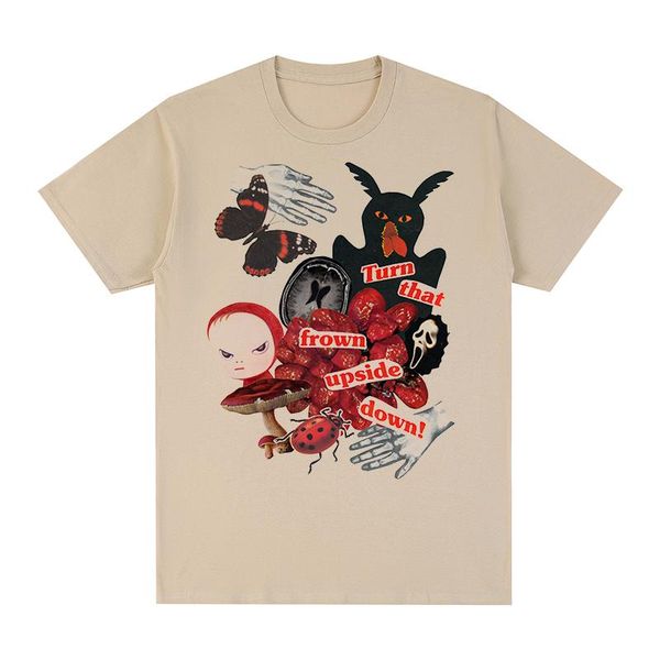 

men's t-shirts yoshitomo nara ukiyoe t-shirt cotton men t shirt tee tshirt womens, White;black