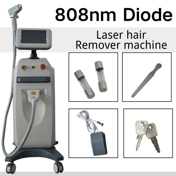 

808 nm diode laser hair remover alexandrite laser depilation 808nm removal epilator, Black