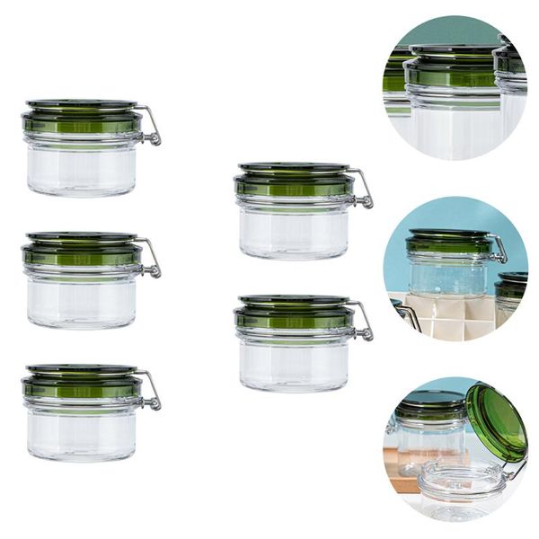 

storage bottles & jars 5pcs lotion cream jar skin care product dispenser multifunction sealed 120ml