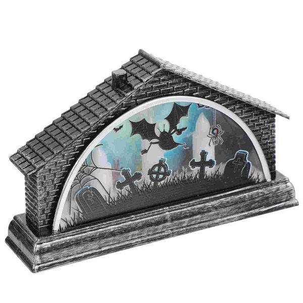 

candle holders 1pc retro small house adornment party light decor deskornament