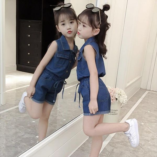

girls clothing sets summer toddler clothes outfit kids tracksuit for demin suit children 8 10 12 year, White