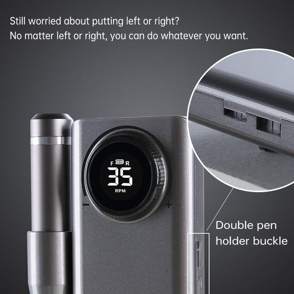 

nail drill & accessories machine 35000 rpm portable rechargeable pen apparatus for manicure gel polisher with full lcd display