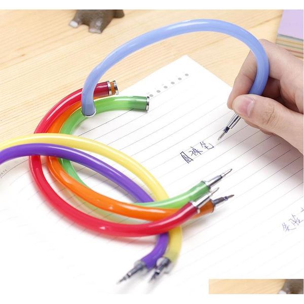 

bulk novelty ballpoint pens bangle bracelet wristband flexible cute pens office and school supply funny jllrpu hairjersey, Blue;orange
