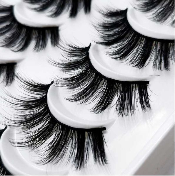 

false eyelashes makeup 6d mink fluffy soft thick curly hair natural long cross eyelash extensions beauty