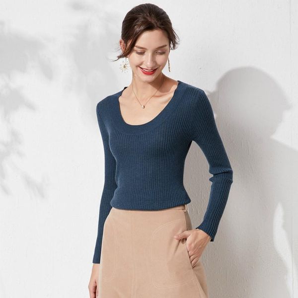 

women's sweaters women casual sweater-selling high-quality stretch slim sweater fashion trend solid color, White;black