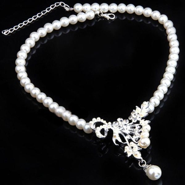 

earrings & necklace gift gifts crystal wedding charm party bridal accessories jewelry set, Silver