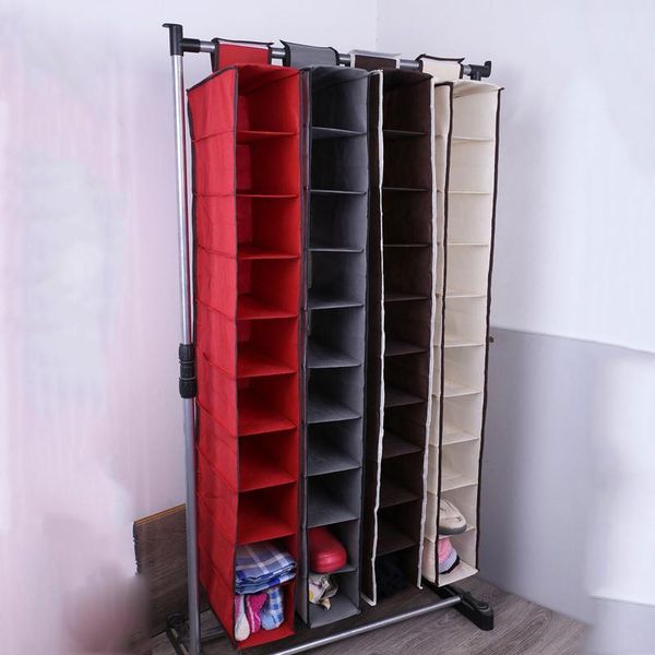 

storage bags non-woven folding hanging 10-layer large capacity sorting simple style