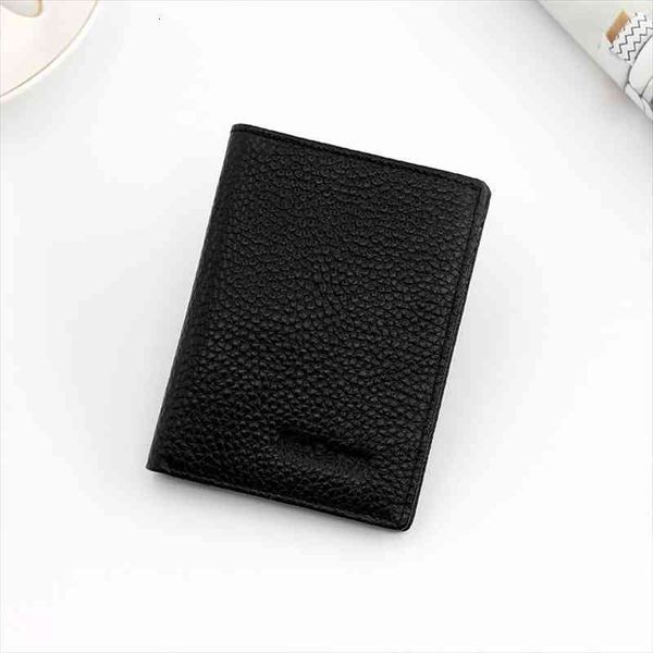 

super slim soft wallet 100% genuine leather mini credit card purse holders men thin small, Red;black
