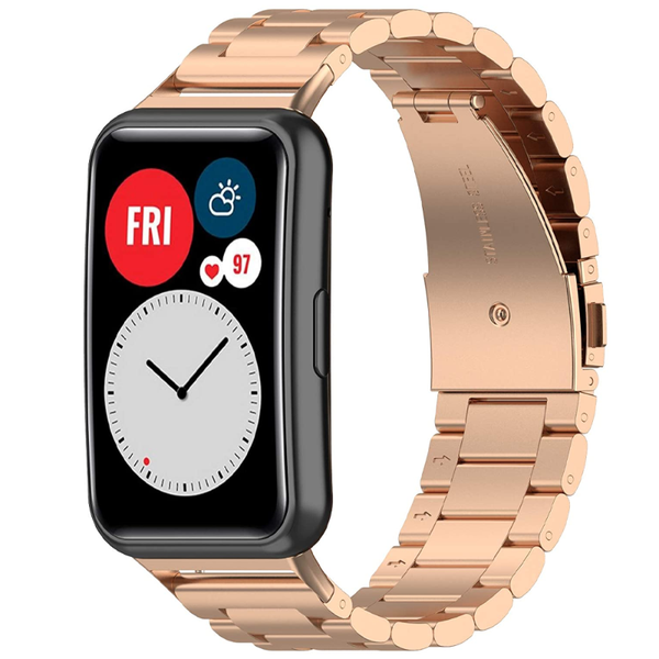 

watch bands band for huawei fit strap replacement watchband metal stainless steel bracelet correa accessories, Black;brown