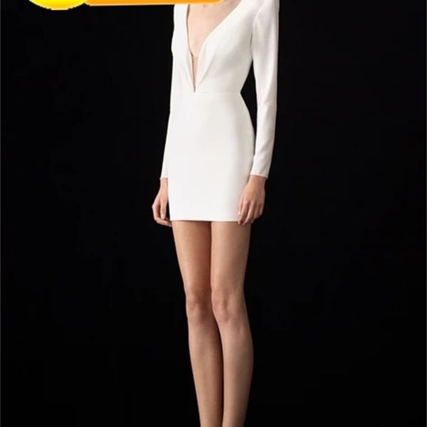 

halinfer 2021 winter long white knit neckline female bandage designer fashion party dress 5v23, Black;gray