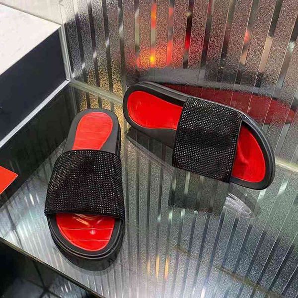 

70% off wholesale sandals flip-flops shoes vallu summer new style high-end rhinestones flat bottom comfortable seaside vacation surf male dr, Black