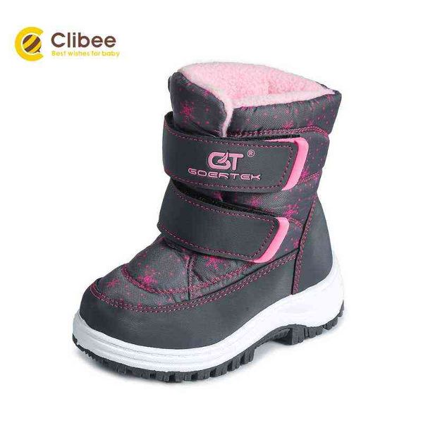 

clibee boys girls snow boots winter waterproof slip resistant cold weather shoes toddler little kids autumn winter boots 22-27 211108, Black;grey